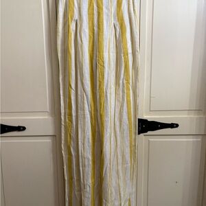 Forever 21 Yellow and White Striped Pants